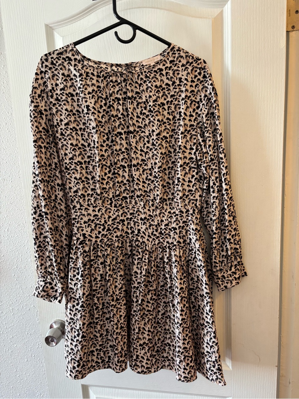 Rebecca Taylor cheetah print silk dress